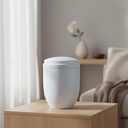 White Metal Adult Urn
