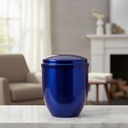 Royal Blue Metal Adult Urn