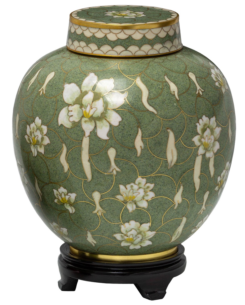 Pear Blossom Cloisonné Adult Urn