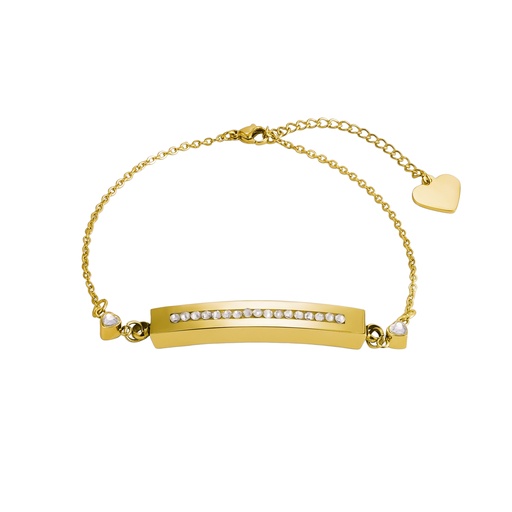 [431 GCB] Gold Crystal Bracelet