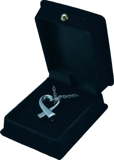 [424 RHS] Remembrance Heart Silver Pendant